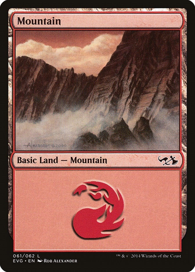Image for Mountain (061) (EVG) (61) [Duel Decks: Anthology]