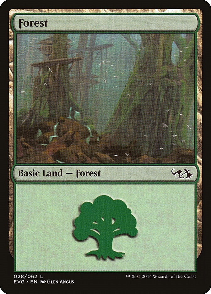 Image for Forest (028) (EVG) (28) [Duel Decks: Anthology]