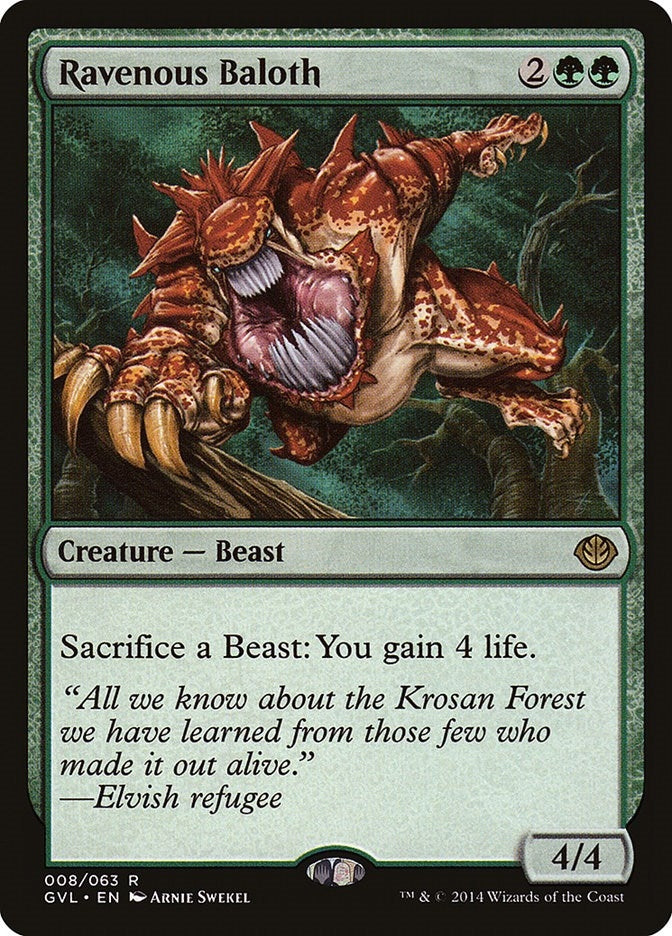 Image for Ravenous Baloth (8) [Duel Decks: Anthology]