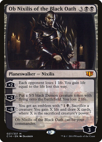 Image for Ob Nixilis of the Black Oath (27) [Commander 2014]