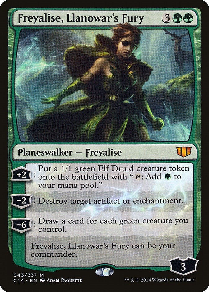Image for Freyalise, Llanowar's Fury (43) [Commander 2014]
