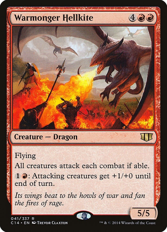 Image for Warmonger Hellkite (41) [Commander 2014]