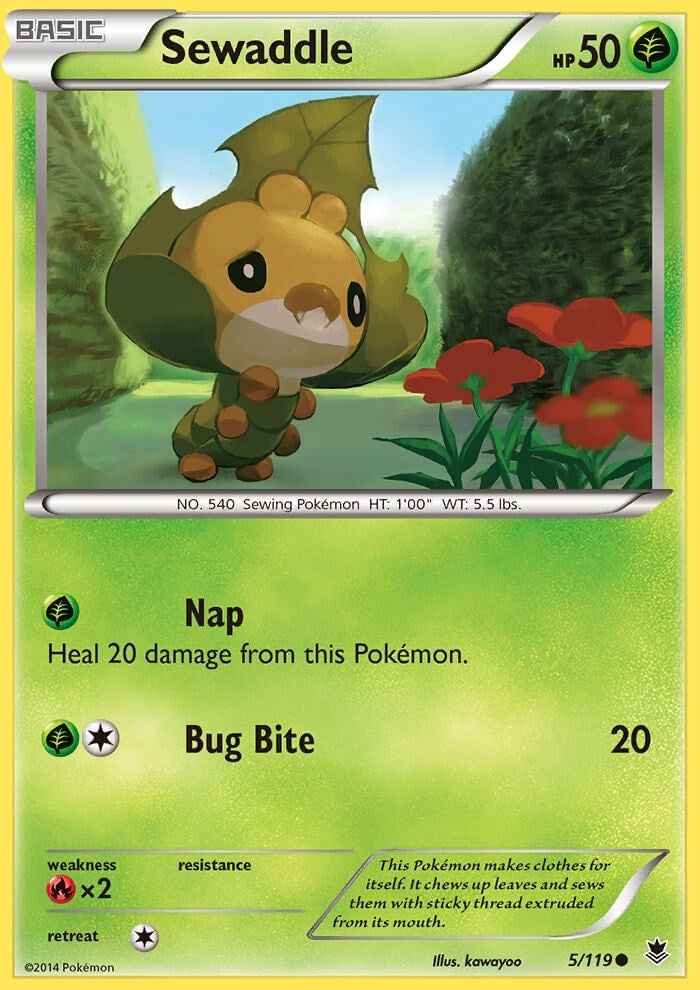 Image for Sewaddle (5/119) [XY - Phantom Forces]