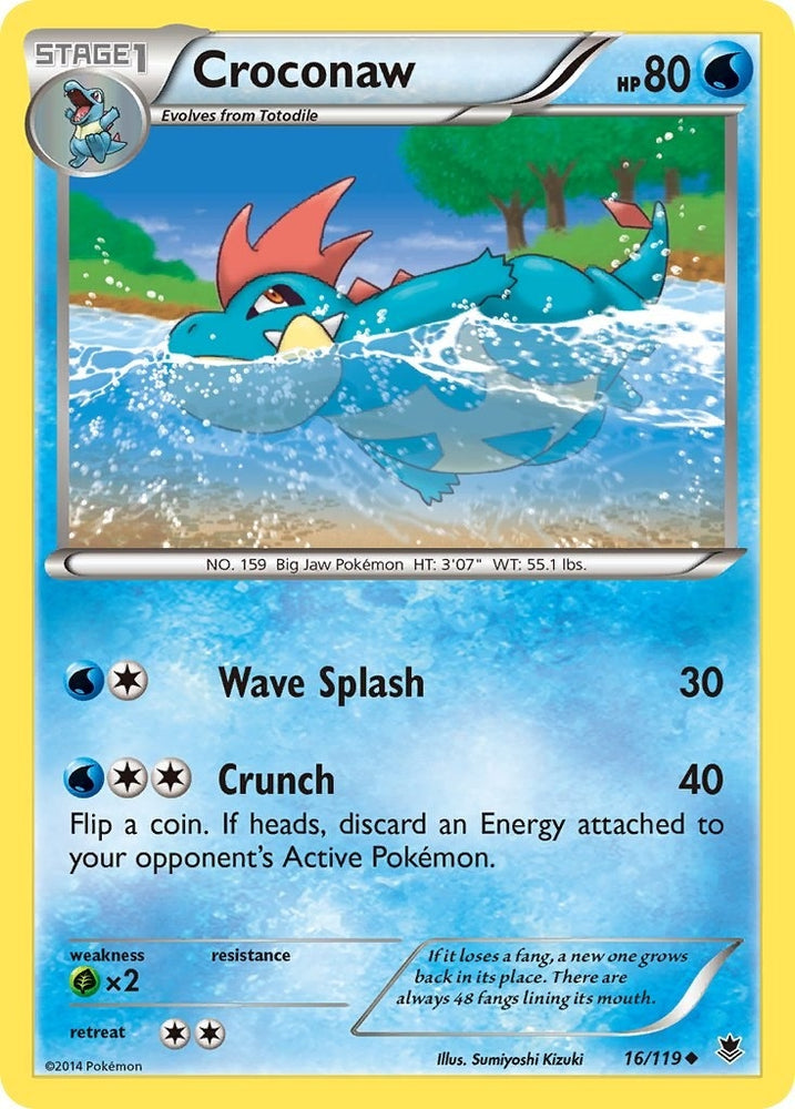 Image for Croconaw (16/119) [XY - Phantom Forces]