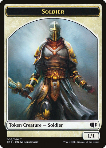 Image for Soldier // Spirit Double-Sided Token (6 // 7) [Commander 2014]