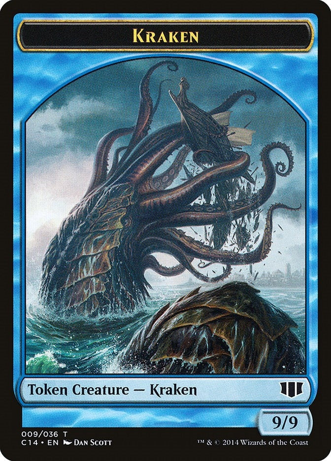 Image for Kraken // Zombie (011) Double-Sided Token (9 // 11) [Commander 2014]