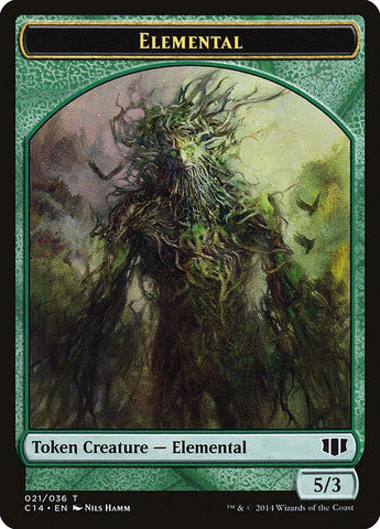 Image for Elemental // Beast (019) Double-Sided Token (21 // 19) [Commander 2014]