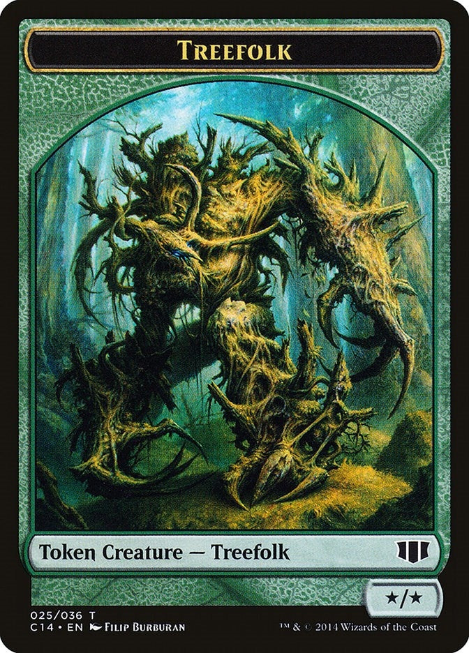 Image for Treefolk // Wolf Double-Sided Token (25 // 26) [Commander 2014]
