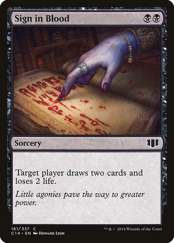 Image for Sign in Blood (161) [Commander 2014]