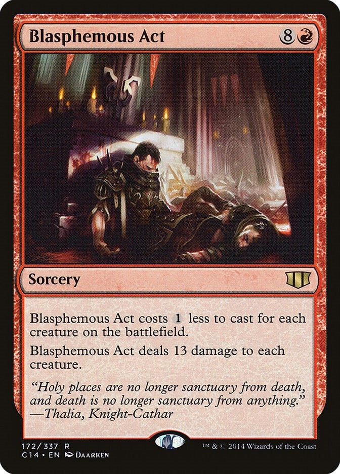 Image for Blasphemous Act (172) [Commander 2014]