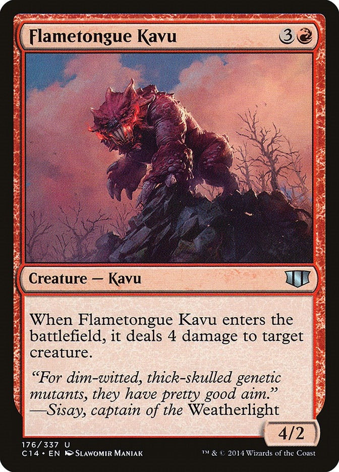 Image for Flametongue Kavu (176) [Commander 2014]