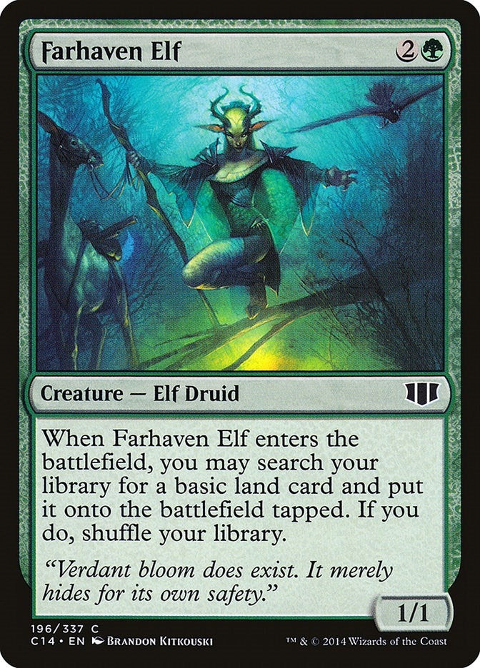 Image for Farhaven Elf (196) [Commander 2014]
