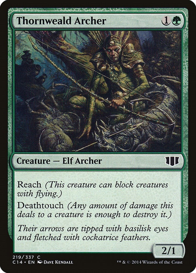 Image for Thornweald Archer (219) [Commander 2014]