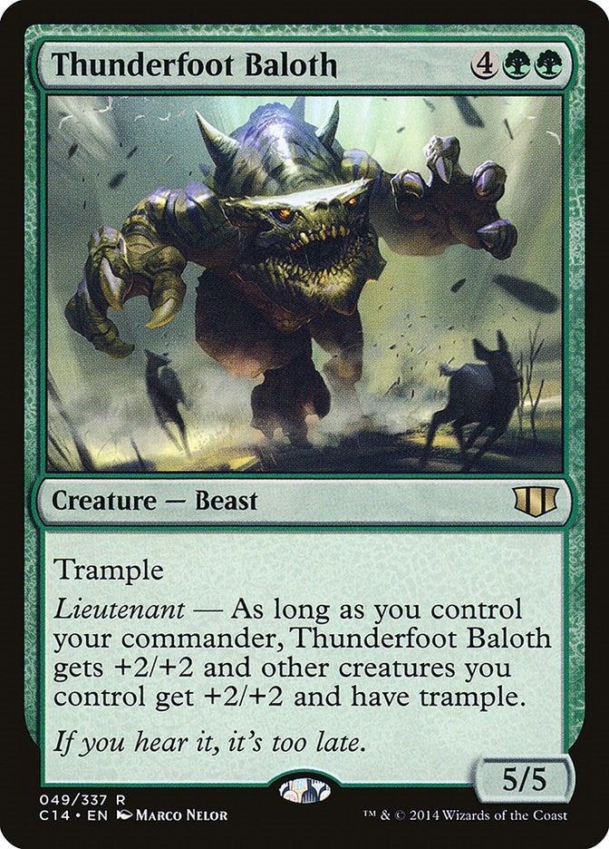Image for Thunderfoot Baloth (49) [Commander 2014]