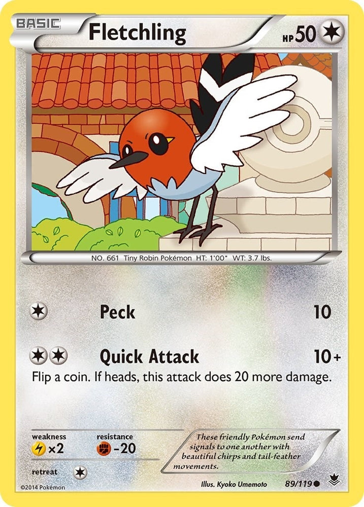 Image for Fletchling (89/119) [XY - Phantom Forces]