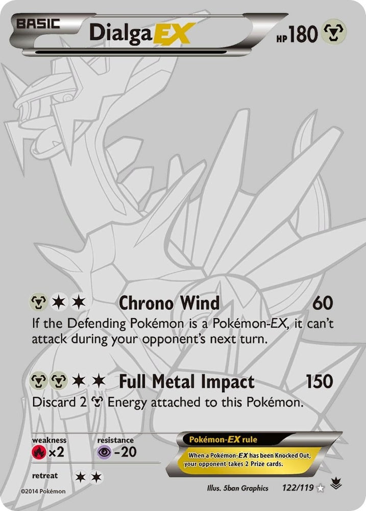 Image for Dialga EX (122 Secret Rare) (122/119) [XY - Phantom Forces]