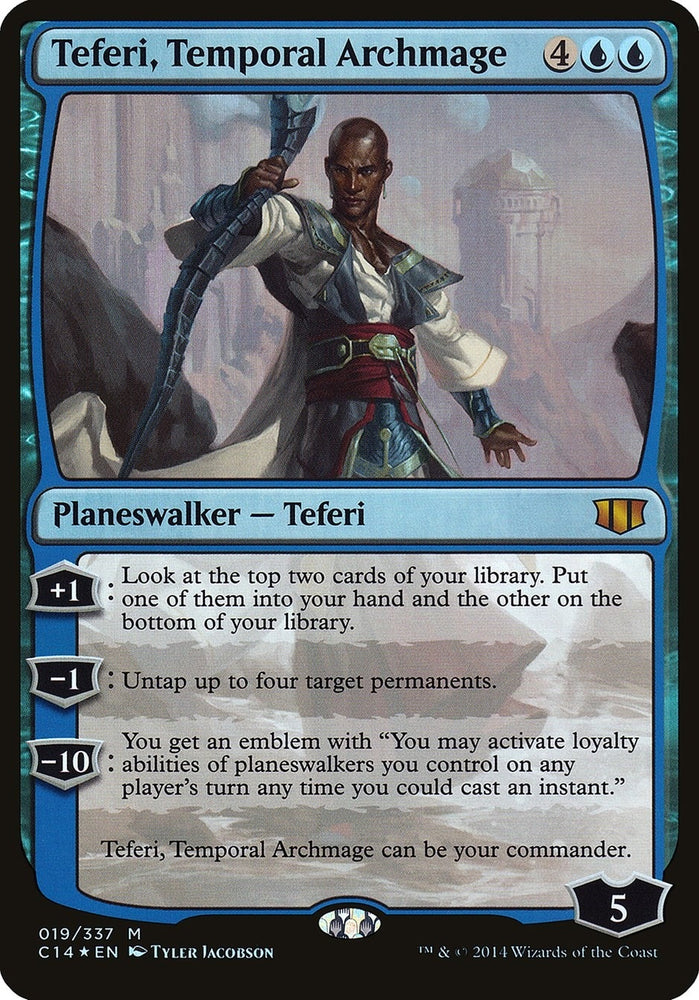 Image for Teferi, Temporal Archmage (Commander 2014) (19) [Oversize Cards]