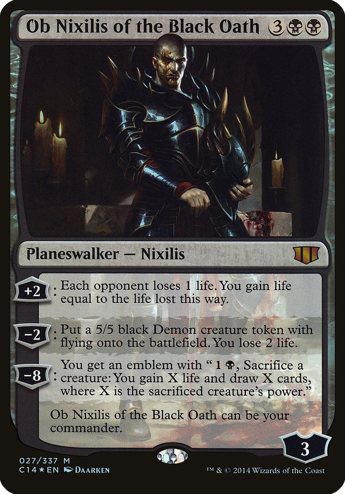 Image for Ob Nixilis of the Black Oath (Commander 2014) (27) [Oversize Cards]