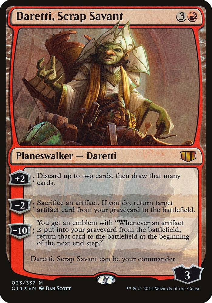 Image for Daretti, Scrap Savant (Commander 2014) (33) [Oversize Cards]