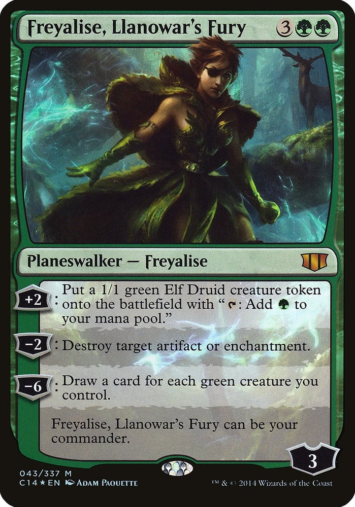 Image for Freyalise, Llanowar's Fury (Commander 2014) (43) [Oversize Cards]