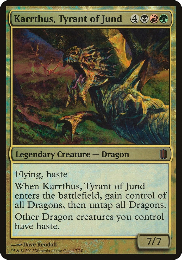 Image for Karrthus, Tyrant of Jund (Commander's Arsenal) [Oversize Cards]