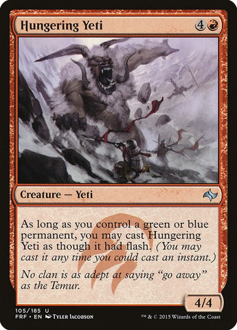 Image for Hungering Yeti (105) [Fate Reforged]