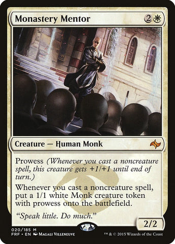 Image for Monastery Mentor (20) [Fate Reforged]