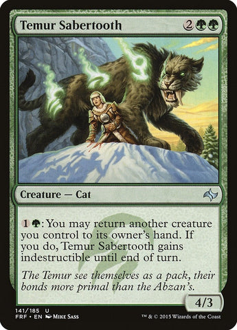 Image for Temur Sabertooth (141) [Fate Reforged]