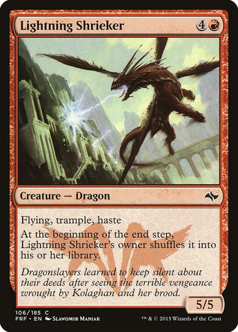 Image for Lightning Shrieker (106) [Fate Reforged]