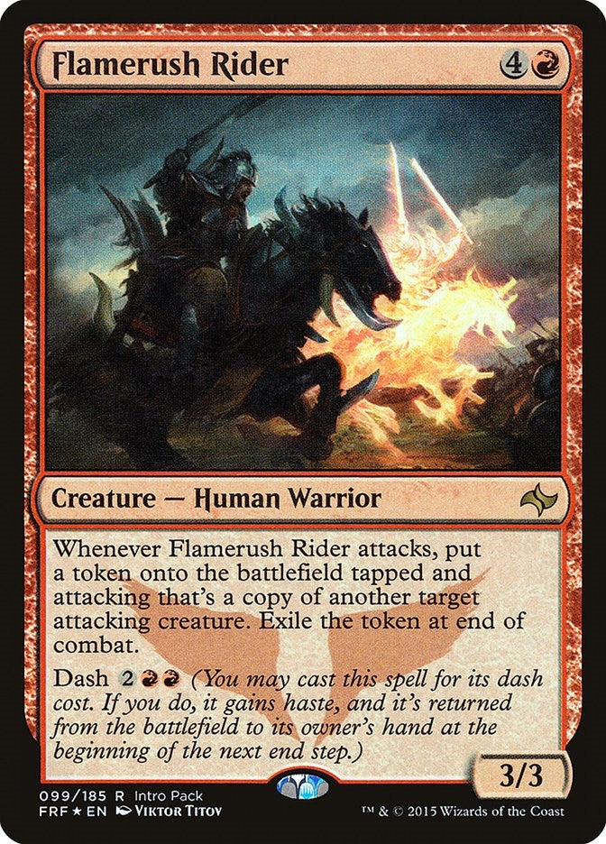 Image for Flamerush Rider (99) [Unique and Miscellaneous Promos]