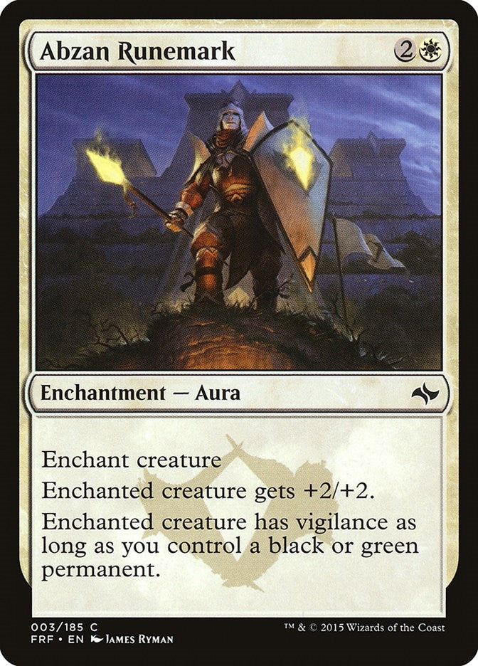 Image for Abzan Runemark (3) [Fate Reforged]