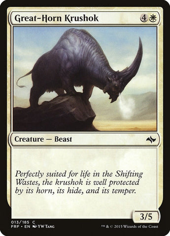 Image for Great-Horn Krushok (13) [Fate Reforged]