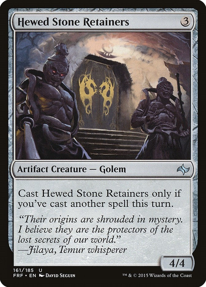 Image for Hewed Stone Retainers (161) [Fate Reforged]