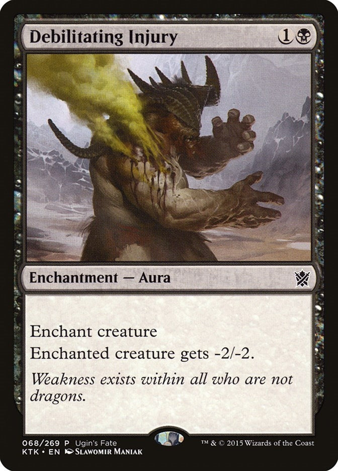 Image for Debilitating Injury (68) [Ugin's Fate Promos]