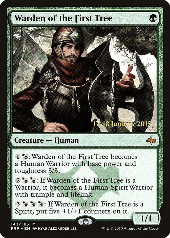Image for Warden of the First Tree (143) [Prerelease Cards]
