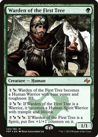 Image for Warden of the First Tree (143) [Prerelease Cards]