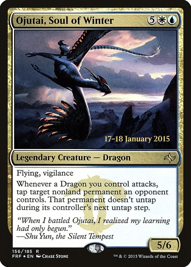 Image for Ojutai, Soul of Winter (156) [Prerelease Cards]