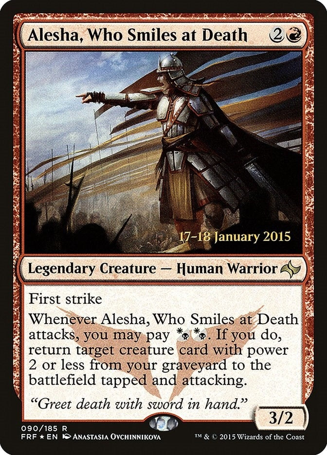 Image for Alesha, Who Smiles at Death (90) [Prerelease Cards]