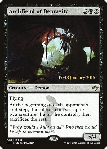 Image for Archfiend of Depravity (62) [Prerelease Cards]