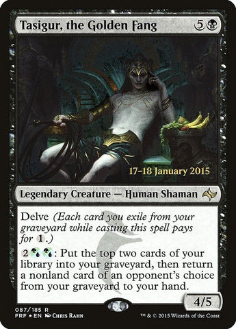 Image for Tasigur, the Golden Fang (87) [Prerelease Cards]