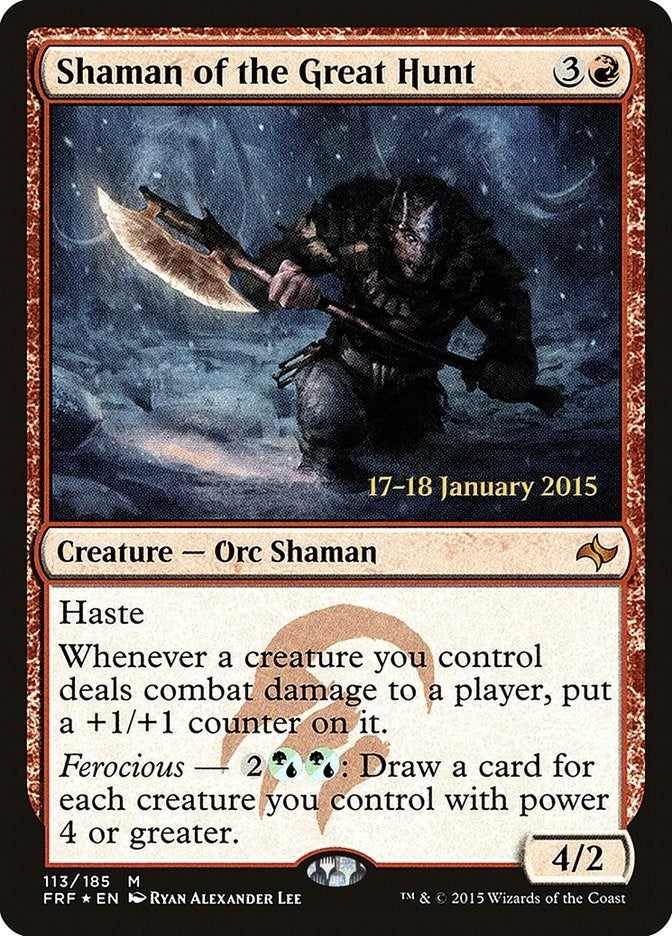 Image for Shaman of the Great Hunt (113) [Prerelease Cards]