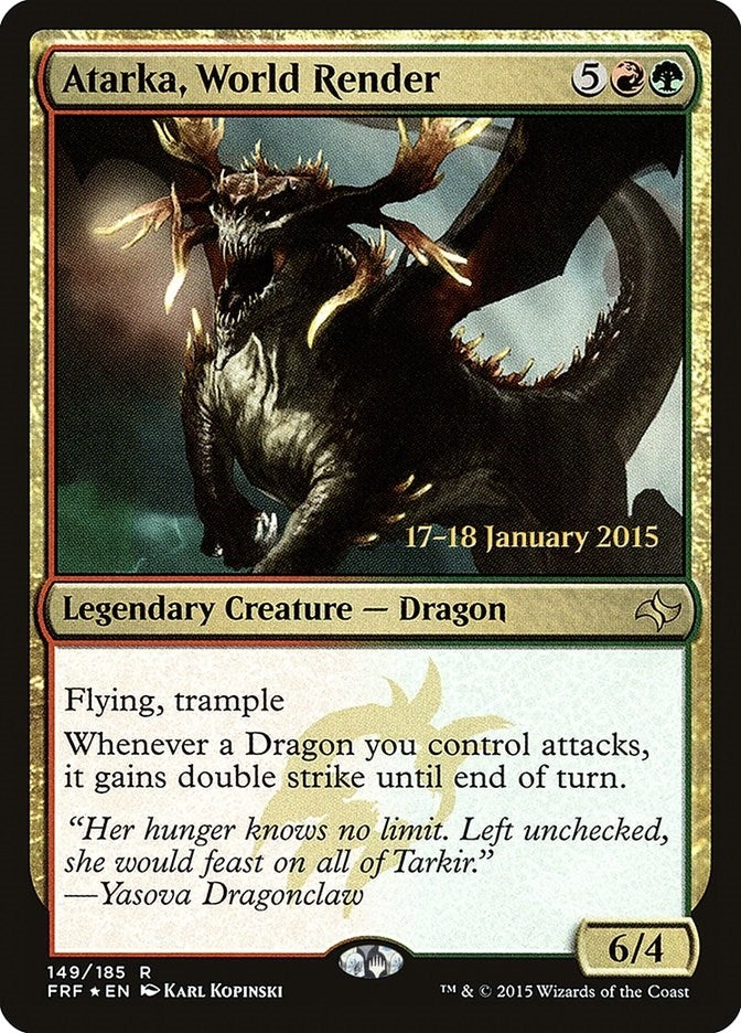 Image for Atarka, World Render (149) [Prerelease Cards]