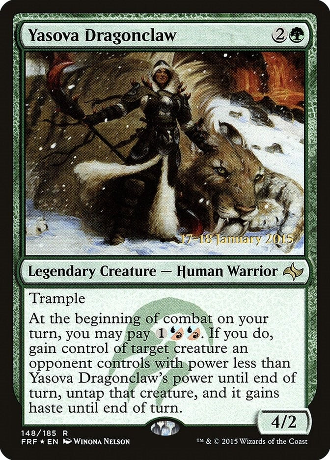 Image for Yasova Dragonclaw (148) [Prerelease Cards]