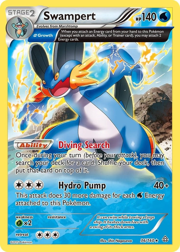 Image for Swampert (Alpha) (36/160) [XY - Primal Clash]
