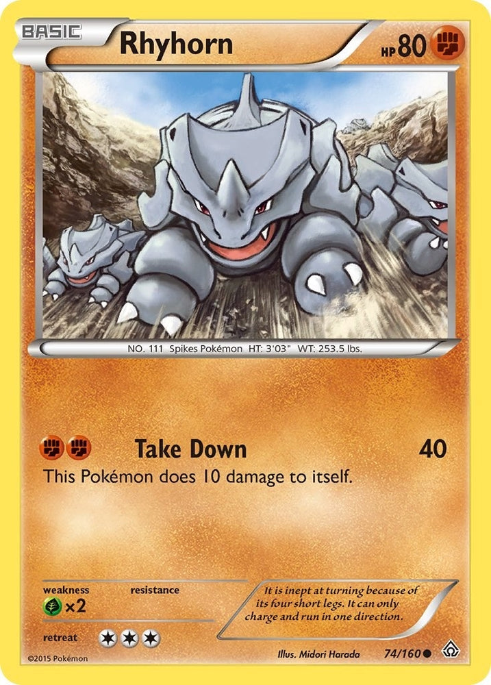 Image for Rhyhorn (74/160) [XY - Primal Clash]
