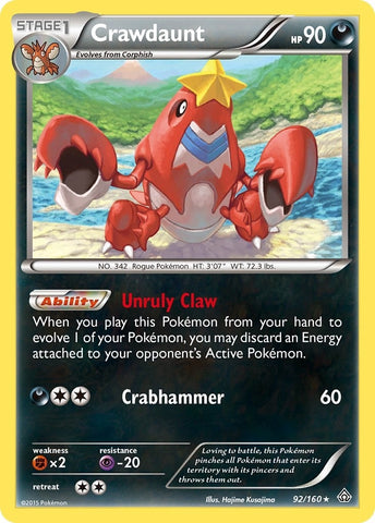 Image for Crawdaunt (92/160) [XY - Primal Clash]
