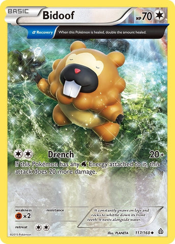 Image for Bidoof (Alpha) (117/160) [XY - Primal Clash]
