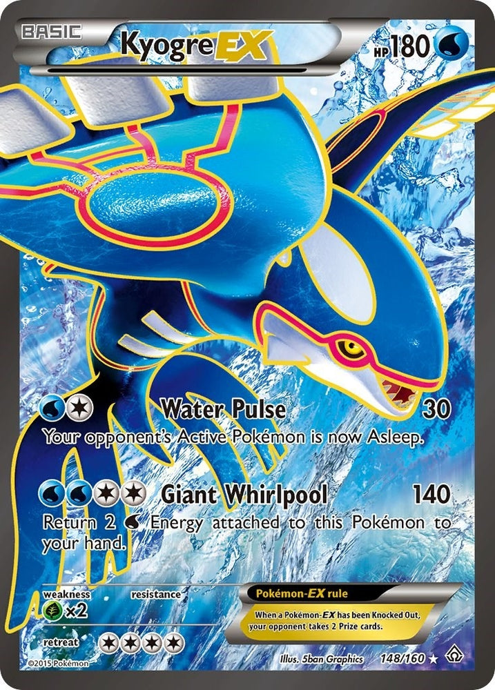 Image for Kyogre EX (148 Full Art) (148/160) [XY - Primal Clash]