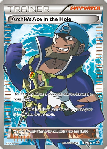 Image for Archie's Ace in the Hole (157 Full Art) (157/160) [XY - Primal Clash]
