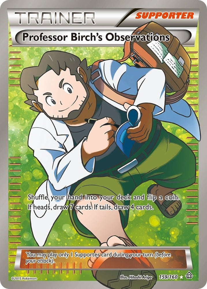 Image for Professor Birch's Observations (159 Full Art) (159/160) [XY - Primal Clash]